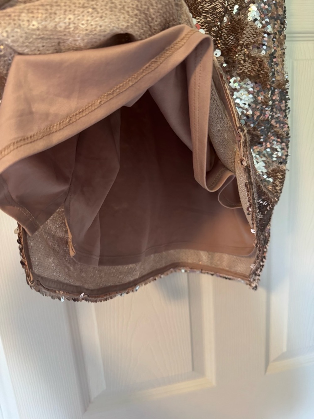Nine West Rose Gold Sequin Slip Tank - Picture 3 of 4